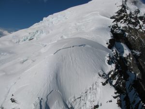 Mt. Dickey after Monday's avalanche.  Photo by T. Chenoweth - Denali National Park and Preserve