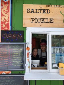 Joy and Mai Phanhly inside the Salted Pickle.  Photo - Katie Writer