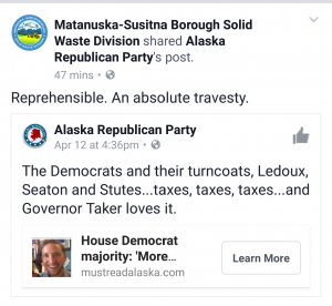 Screenshot of the post taken from Facebook.