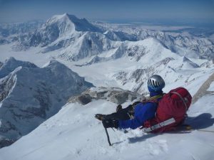 Connor Chilcott on Denali.  Photo courtesy of Forrest Barker.