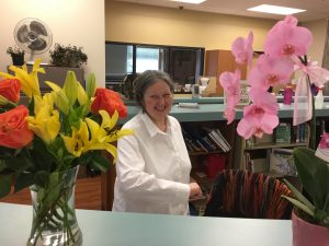 Talkeetna librarian Ann Yadon. Photo by Katie Writer, KTNA.