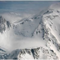 South Summit of Denali in the upper right of the photo. Credit National Park Service