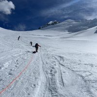 Climbers on Motorcycle Hill, Denali. Photo National Park Service/Taylor Guetschow