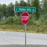 Hidden Hills Road intersection at the Parks Highway