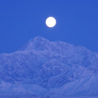 Brian Okonek took this picture of the Moon over Denali on Jan 23, 2024, 9:17 AM. (Kathleen has edited the photo for posting on KTNA) Brian's perch is a bit north and east and at a higher elevation compared to Kathleen's place, so the timing and moon elevation is a bit different. The expectation for Dec 15th Moon over Denali, the moon's elevation will actually be a bit higher around 11 AM. And many of these photo ops during 2025 will have La Luna even higher!